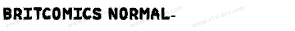 BritComics Normal字体转换